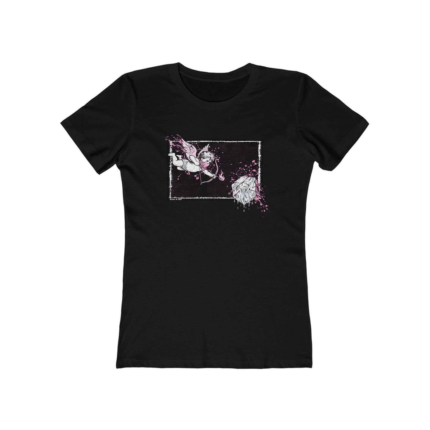 Cupid Against ICE Fitted Tee | Anti-ICE Shirt | The Collective Flame Fund Collection
