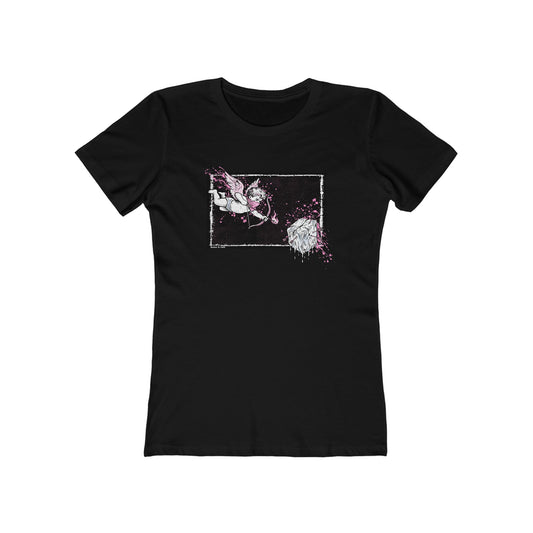 Cupid Against ICE Fitted Tee | Anti-ICE Shirt | The Collective Flame Fund Collection