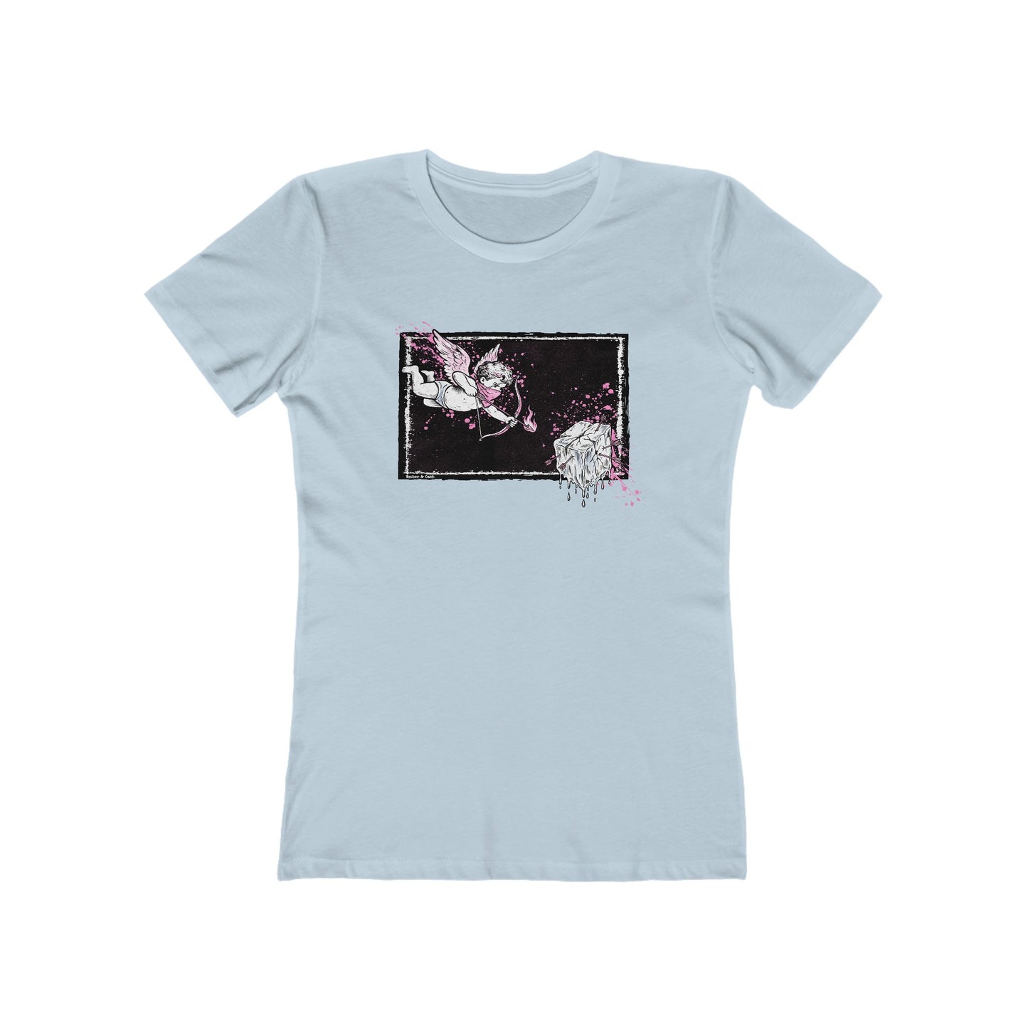 Cupid Against ICE Fitted Tee | Anti-ICE Shirt | The Collective Flame Fund Collection