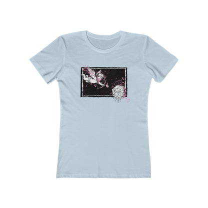 Cupid Against ICE Fitted Tee | Anti-ICE Shirt | The Collective Flame Fund Collection
