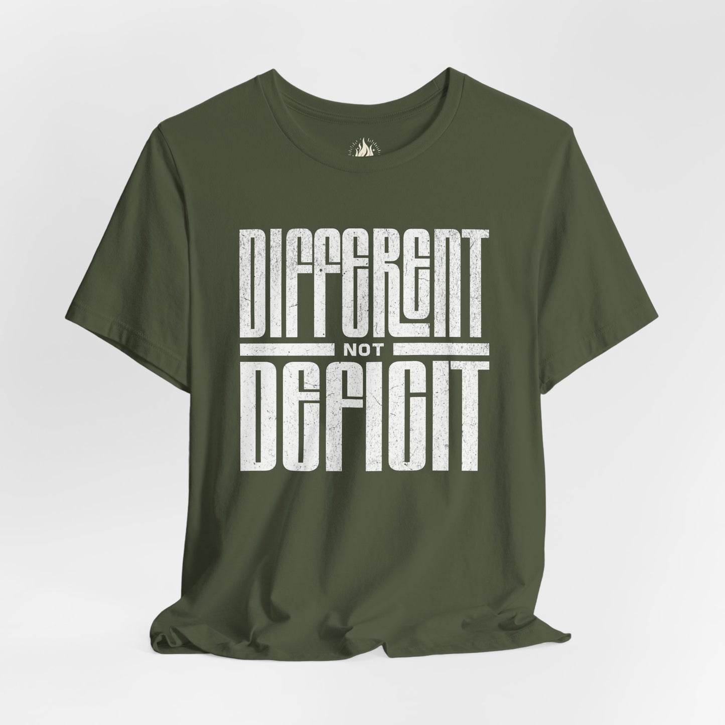 "Different Not Deficit" Unisex Tee | Autism & Neurodiversity Advocacy Shirt