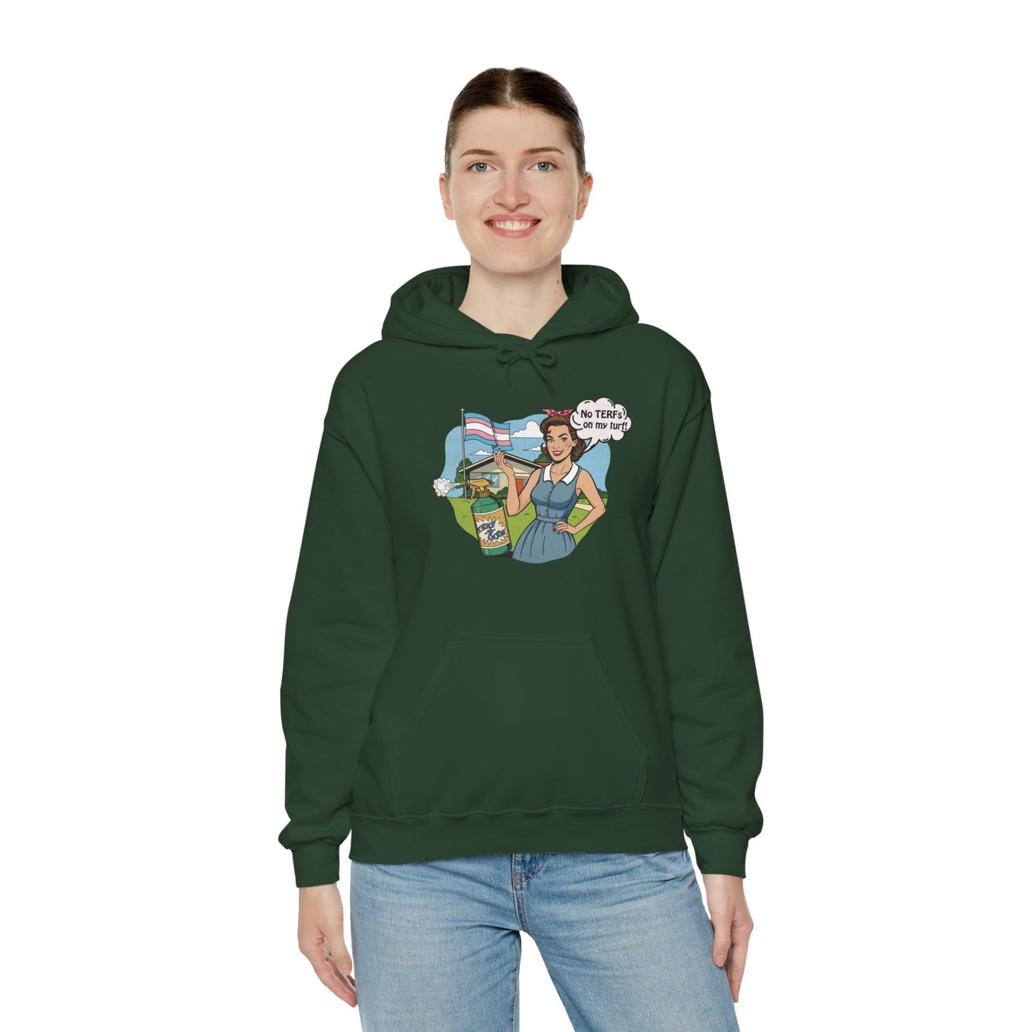 No TERFs On My Turf Unisex Hoodie | Trans Pride & Solidarity Collection