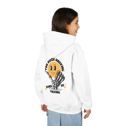 Youth "Masking Is Taxing" Unisex Hoodie | Autism & Neurodiversity Advocacy Sweatshirt