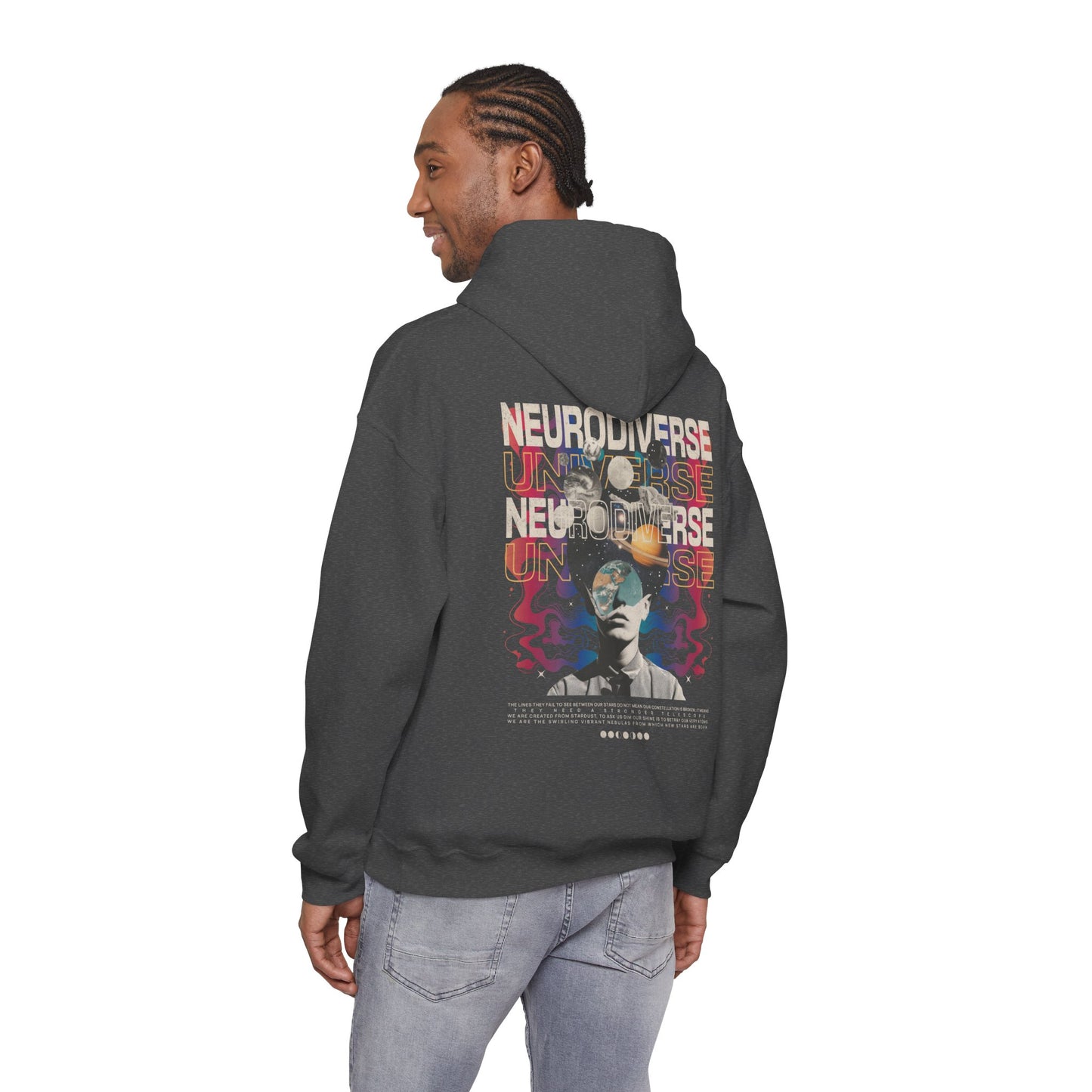 Neurodiverse Universe Unisex Hoodie | Neurodiversity Advocacy Hooded Sweatshirt
