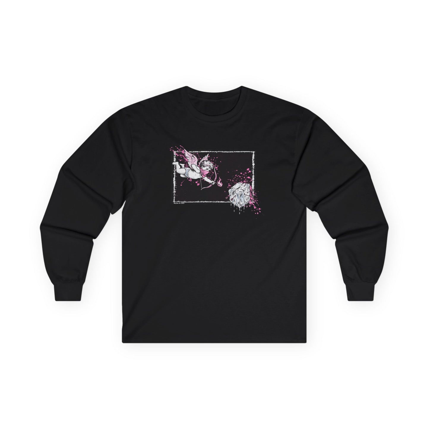 Cupid Against ICE Unisex Long Sleeve Tee | Anti-ICE Shirt | The Collective Flame Fund Collection