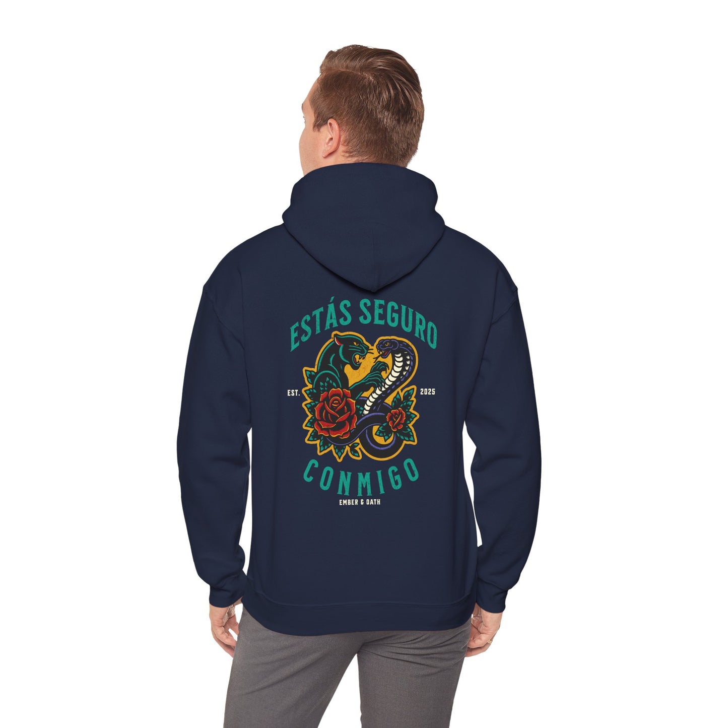 You Are Safe With Me Unisex Hoodie | Estás Seguro Conmigo Hooded Sweatshirt | Immigrant Rights & Solidarity Collection
