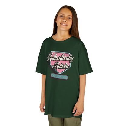 Youth "Authentically Autistic" Unisex Tee | Autism & Neurodiversity Advocacy Shirt