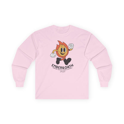Emory Unisex Long Sleeve Tee | The Firestarter Fund Mascot Shirt