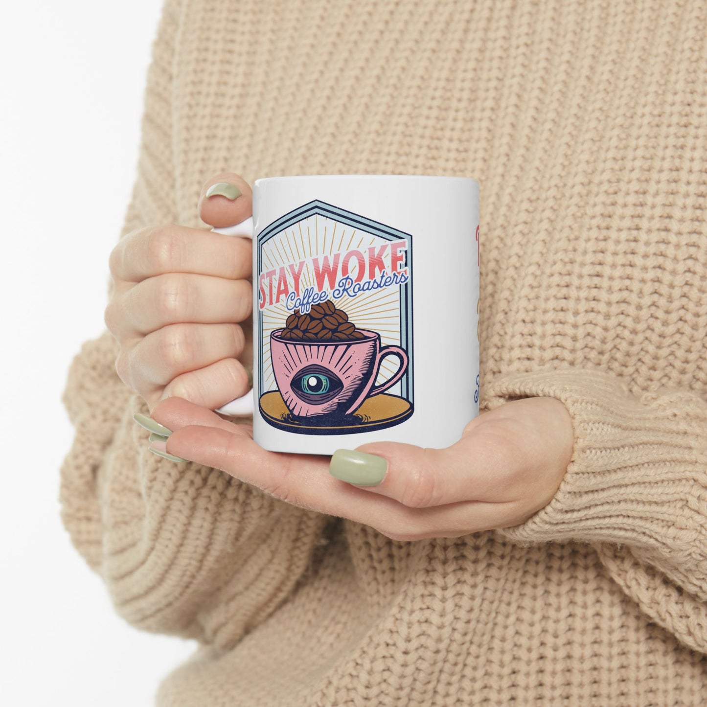 Stay Woke Coffee Roasters Coffee Mug | Fuel the Resistance Cup | Firestarter Fund Collection
