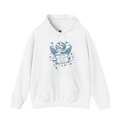 Defending Humans Rights Is My Love Language Unisex Hoodie | Valentine's Day Activism Hooded Swatshirt | The Collective Flame Fund Collection