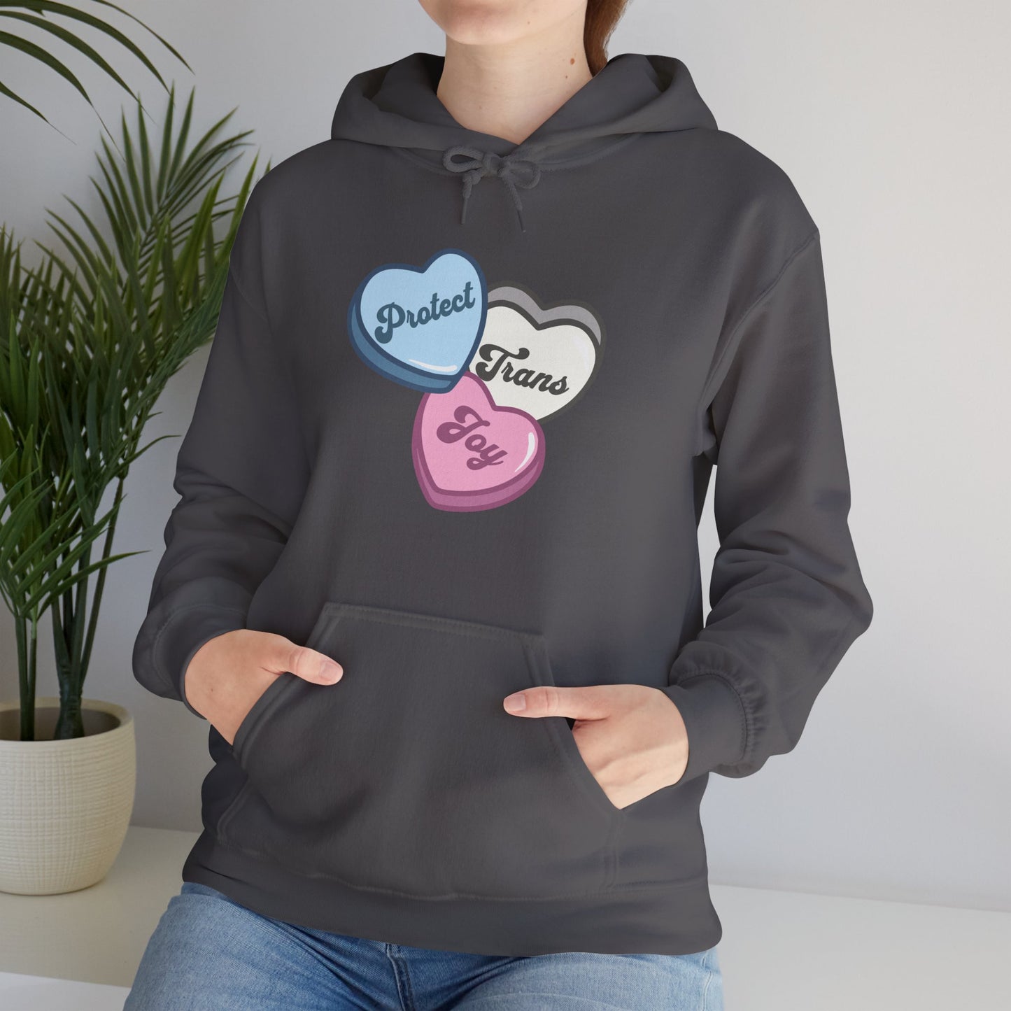 Protect Trans Joy Unisex Hoodie | Trans Pride & Solidarity Collection