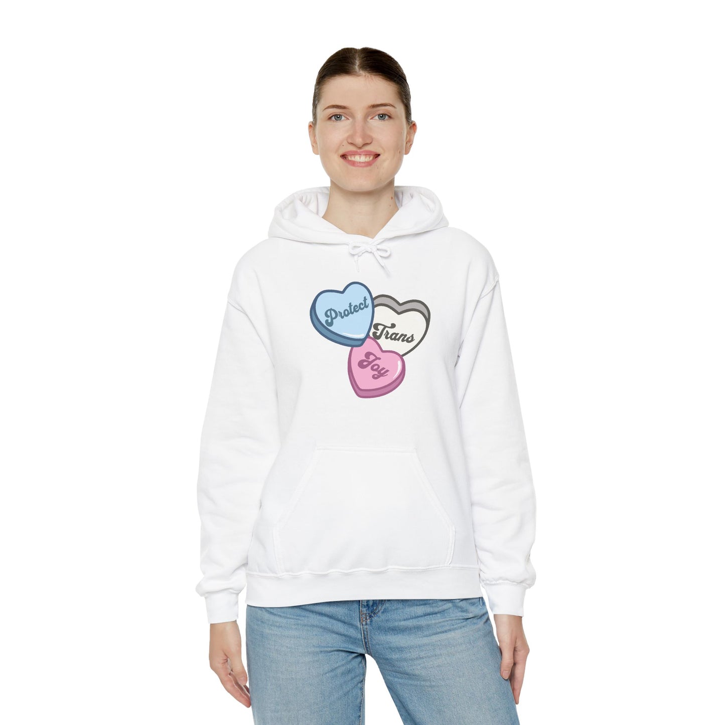 Protect Trans Joy Unisex Hoodie | Trans Pride & Solidarity Collection