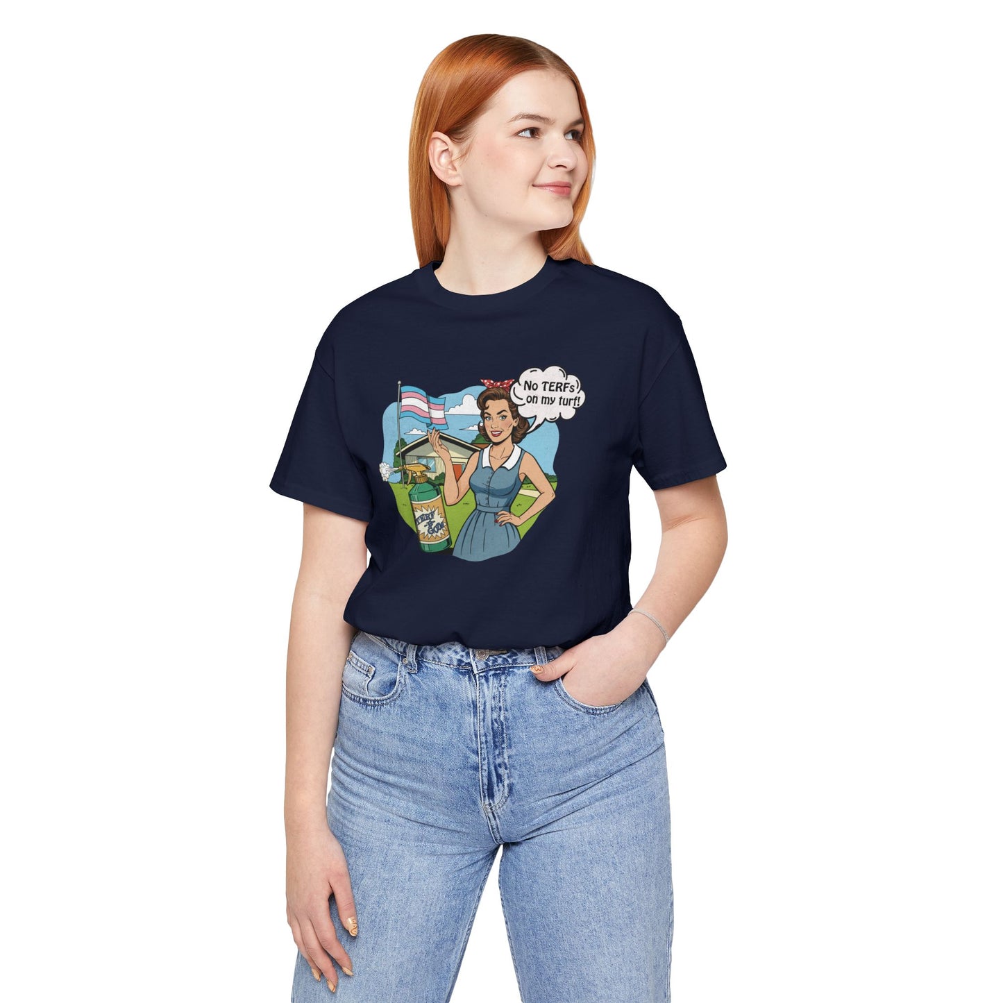 No TERFs On My Turf Unisex Tee | Trans Pride & Solidarity Collection