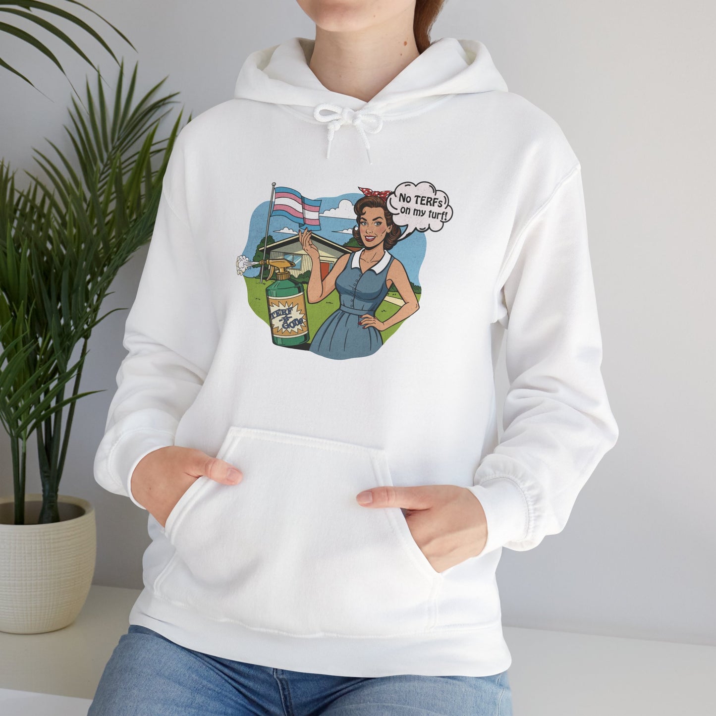 No TERFs On My Turf Unisex Hoodie | Trans Pride & Solidarity Collection