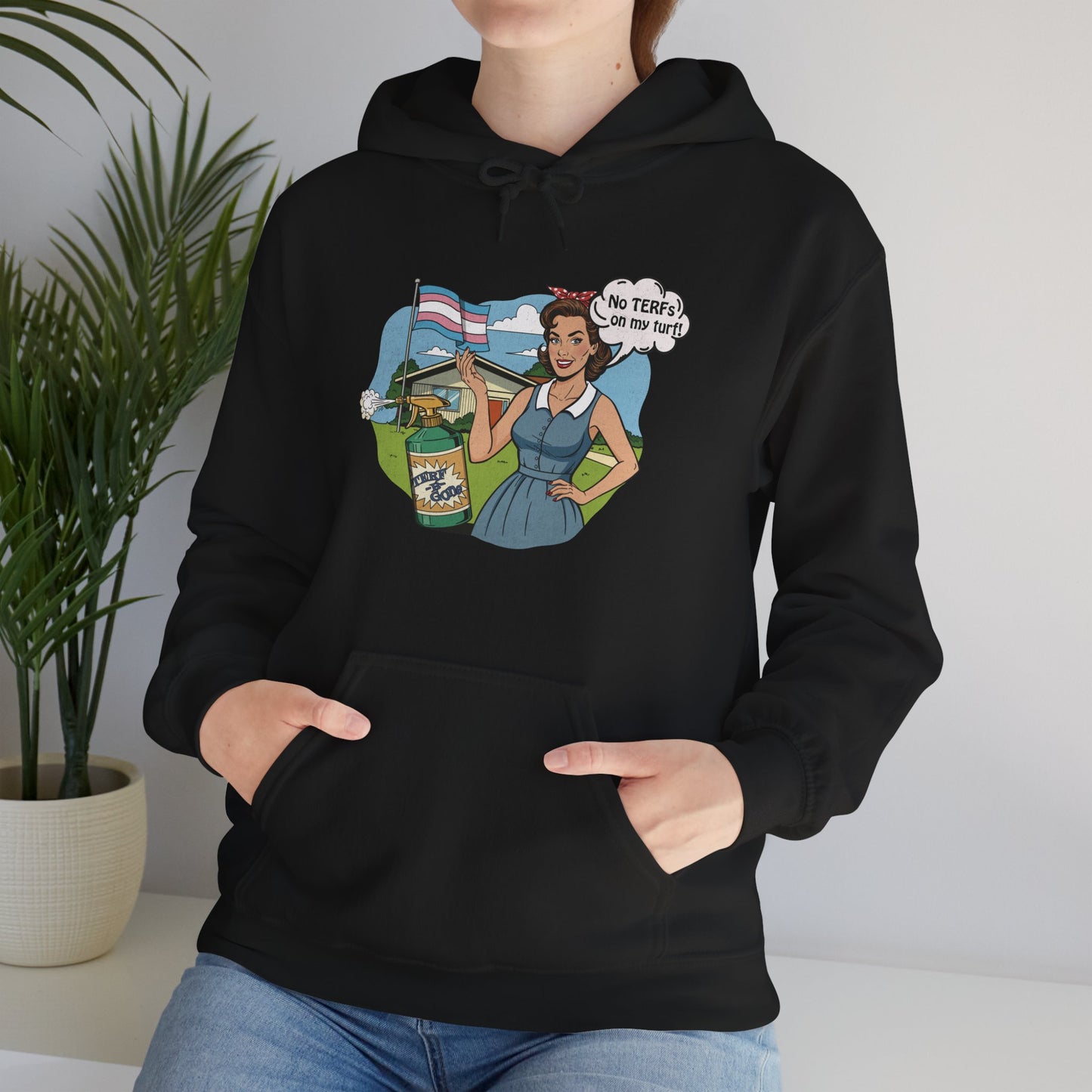No TERFs On My Turf Unisex Hoodie | Trans Pride & Solidarity Collection