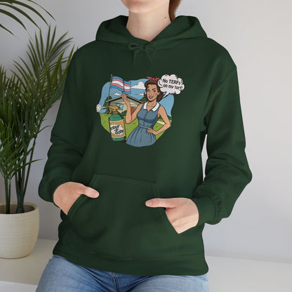 No TERFs On My Turf Unisex Hoodie | Trans Pride & Solidarity Collection
