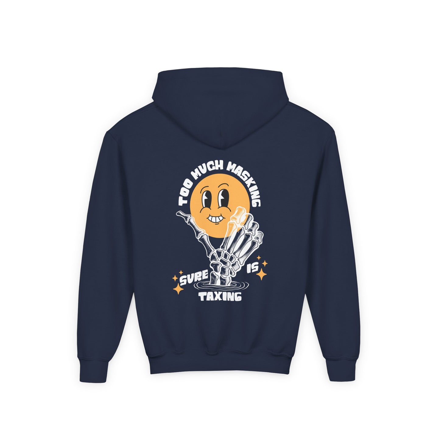 Youth "Masking Is Taxing" Unisex Hoodie | Autism & Neurodiversity Advocacy Sweatshirt
