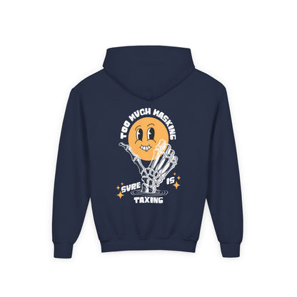 Youth "Masking Is Taxing" Unisex Hoodie | Autism & Neurodiversity Advocacy Sweatshirt