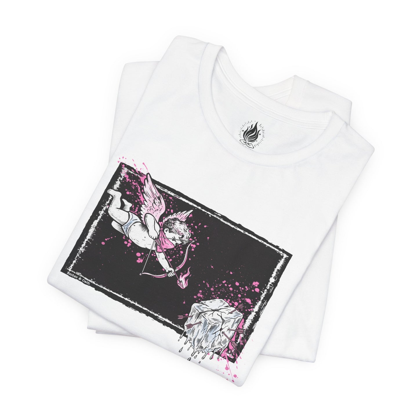 Cupid Against ICE Unisex Tee | Anti-ICE Shirt | The Collective Flame Fund Collection