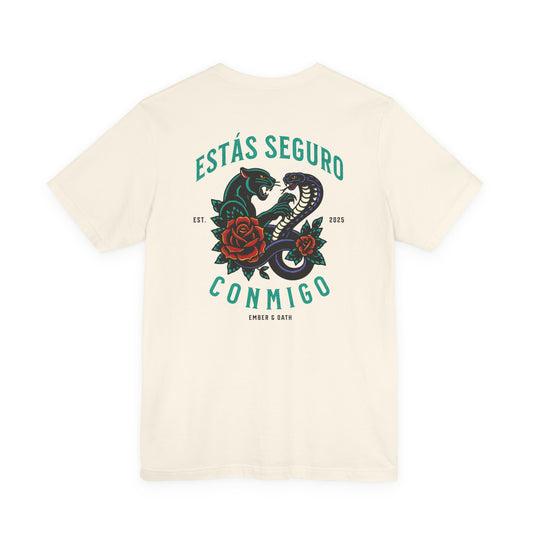 You Are Safe With Me Unisex Tee | Estás Seguro Conmigo Shirt | Immigrant Rights & Solidarity Collection