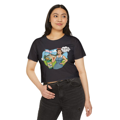 No TERFs On My Turf Crop Top | Trans Pride & Solidarity Collection