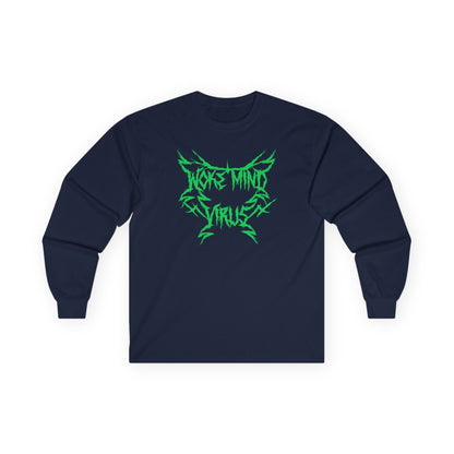 Woke Mind Virus Heavy Metal Unisex Long Sleeve Tee | The Collective Flame Fund Collection