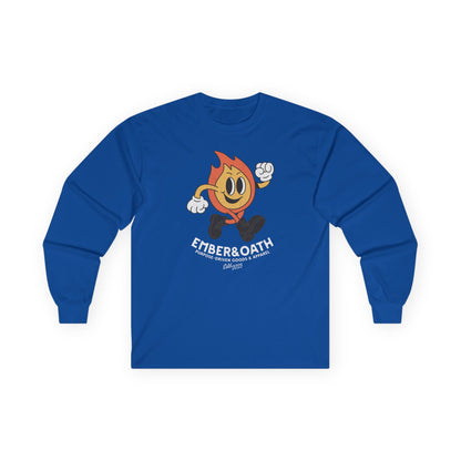 Emory Unisex Long Sleeve Tee | The Firestarter Fund Mascot Shirt