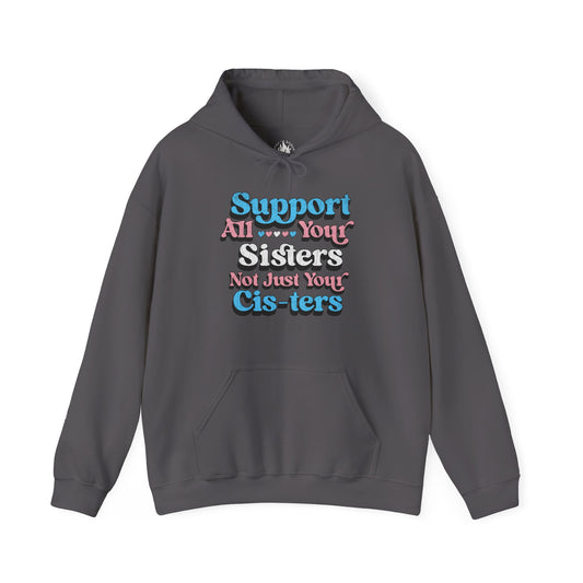 Support All Your Sisters Unisex Hoodie | Trans Pride & Solidarity Collection