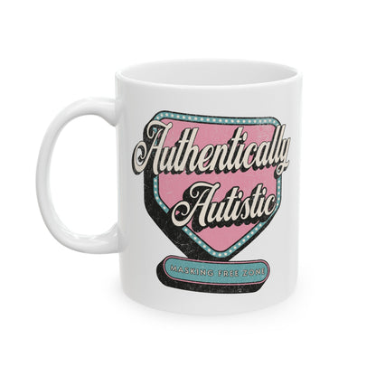 "Authentically Autistic" Coffee Mug | Autism and Neurodiversity Advocacy Mug