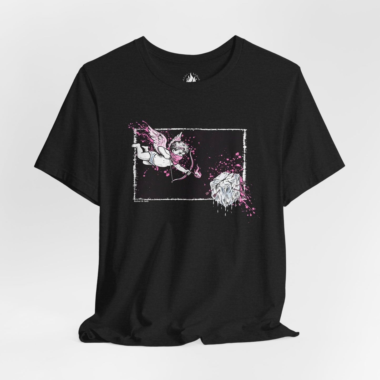 Cupid Against ICE Unisex Tee | Anti-ICE Shirt | The Collective Flame Fund Collection