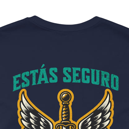 You Are Safe With Me Sword Unisex Tee | Estás Seguro Conmigo Shirt | Immigrant Rights & Solidarity Collection