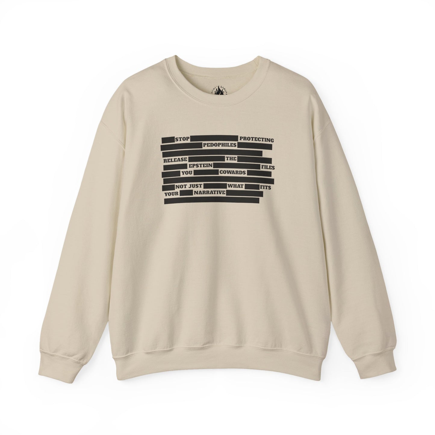 Redacted Truth Unisex Sweatshirt | Epstein Files Sweater | The Collective Flame Fund Collection