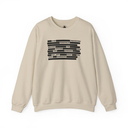 Redacted Truth Unisex Sweatshirt | Epstein Files Sweater | The Collective Flame Fund Collection