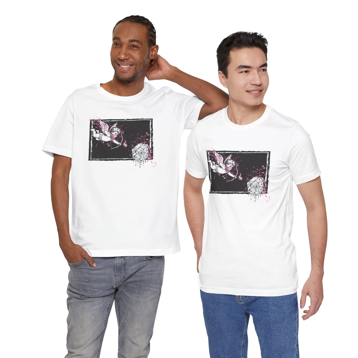 Cupid Against ICE Unisex Tee | Anti-ICE Shirt | The Collective Flame Fund Collection