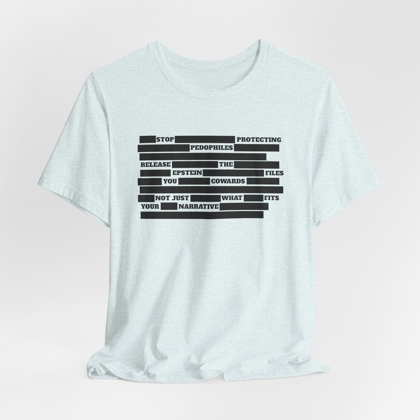 Redacted Truth Unisex Tee | Epstein Files T-Shirt | The Collective Flame Fund Collection