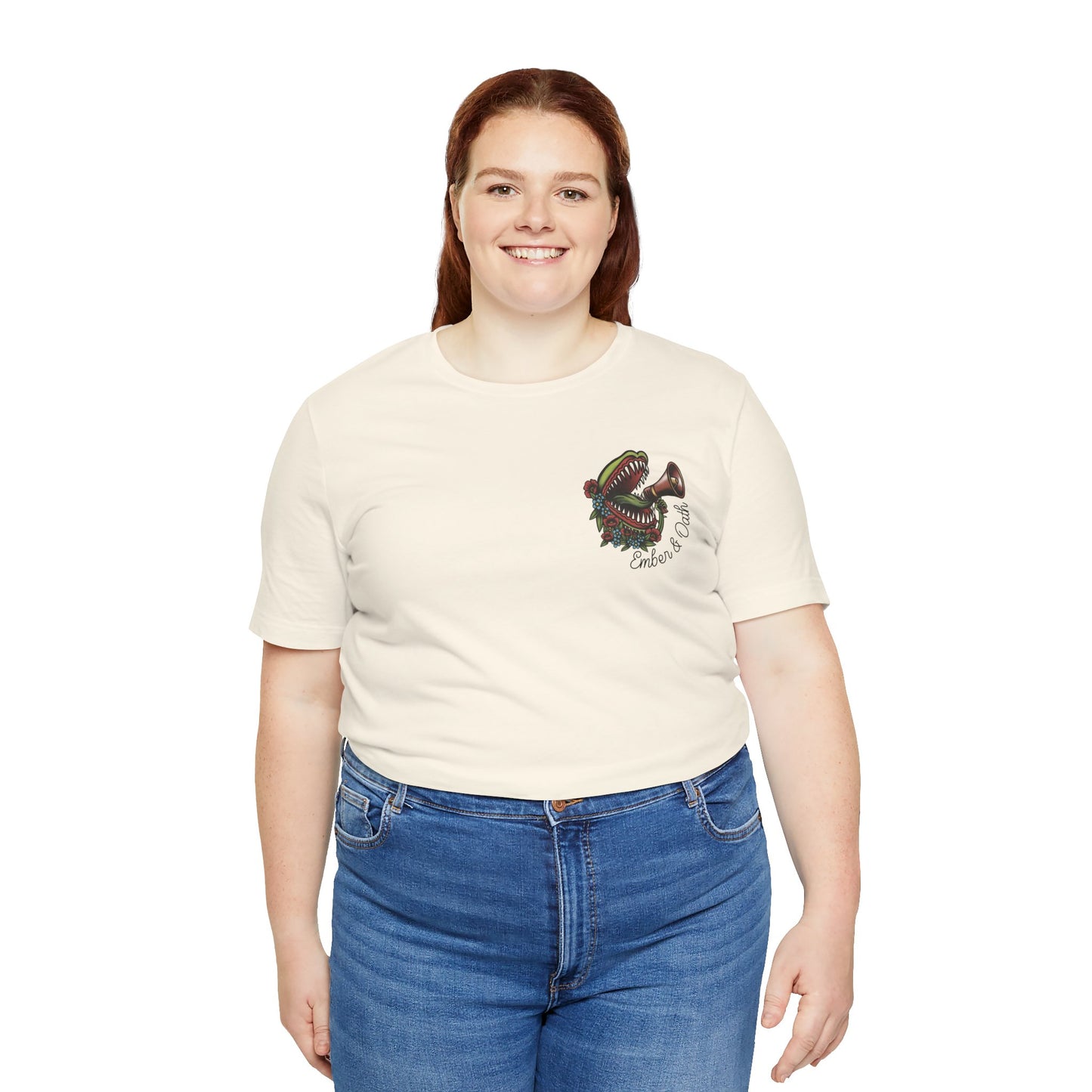 "Radicalized by Basic Decency" Unisex Tee | American Traditional Venus Flytrap Shirt | Firestarter Fund Collection