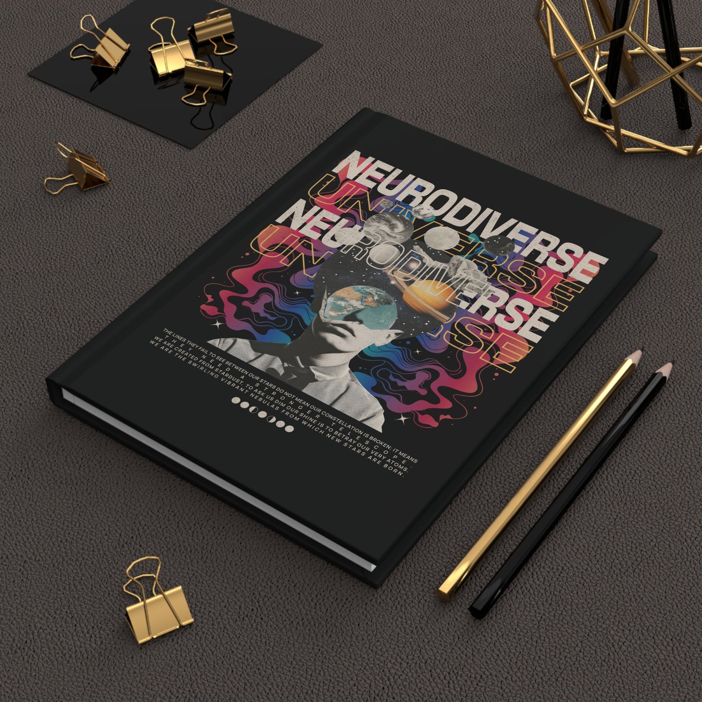 Neurodiverse Universe Hardcover Journal | Autism & Neurodiversity Advocacy Lined Notebook