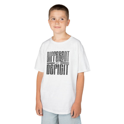 Youth "Different Not Deficit" Unisex Tee | Autism & Neurodiversity Advocacy Shirt