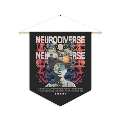 Neurodiverse Universe Wall Pennant | Autism & Neurodiversity Advocacy Wall Art