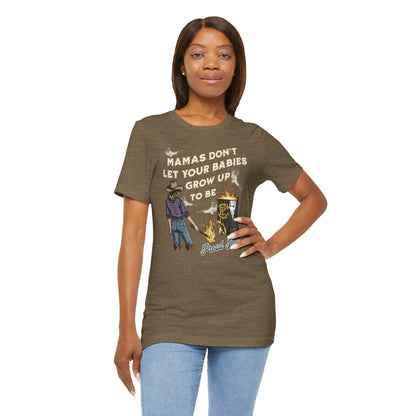 Mama's Don't Let Your Babies Grow Up To Be Proud Boys Unisex Tee | Anti-Fascist Shirt | The Collective Flame Fund Collection