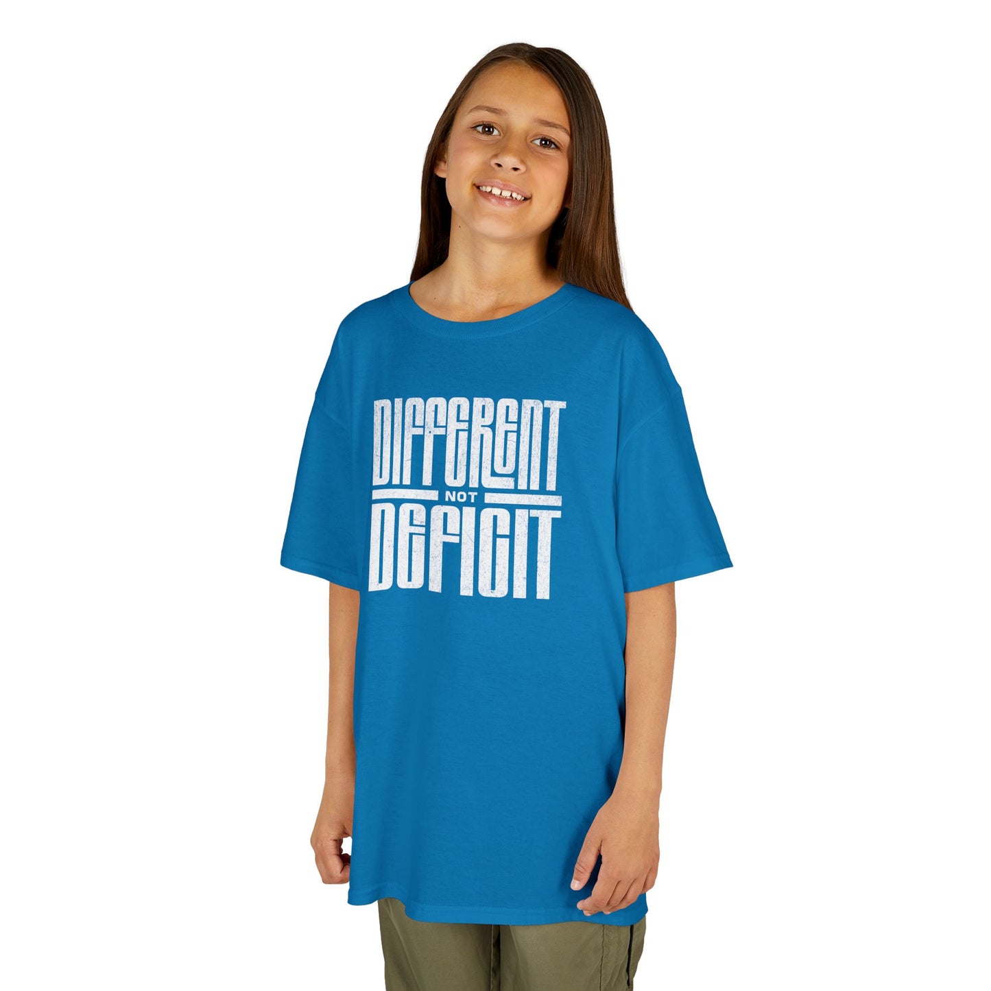 Youth "Different Not Deficit" Unisex Tee | Autism & Neurodiversity Advocacy Shirt