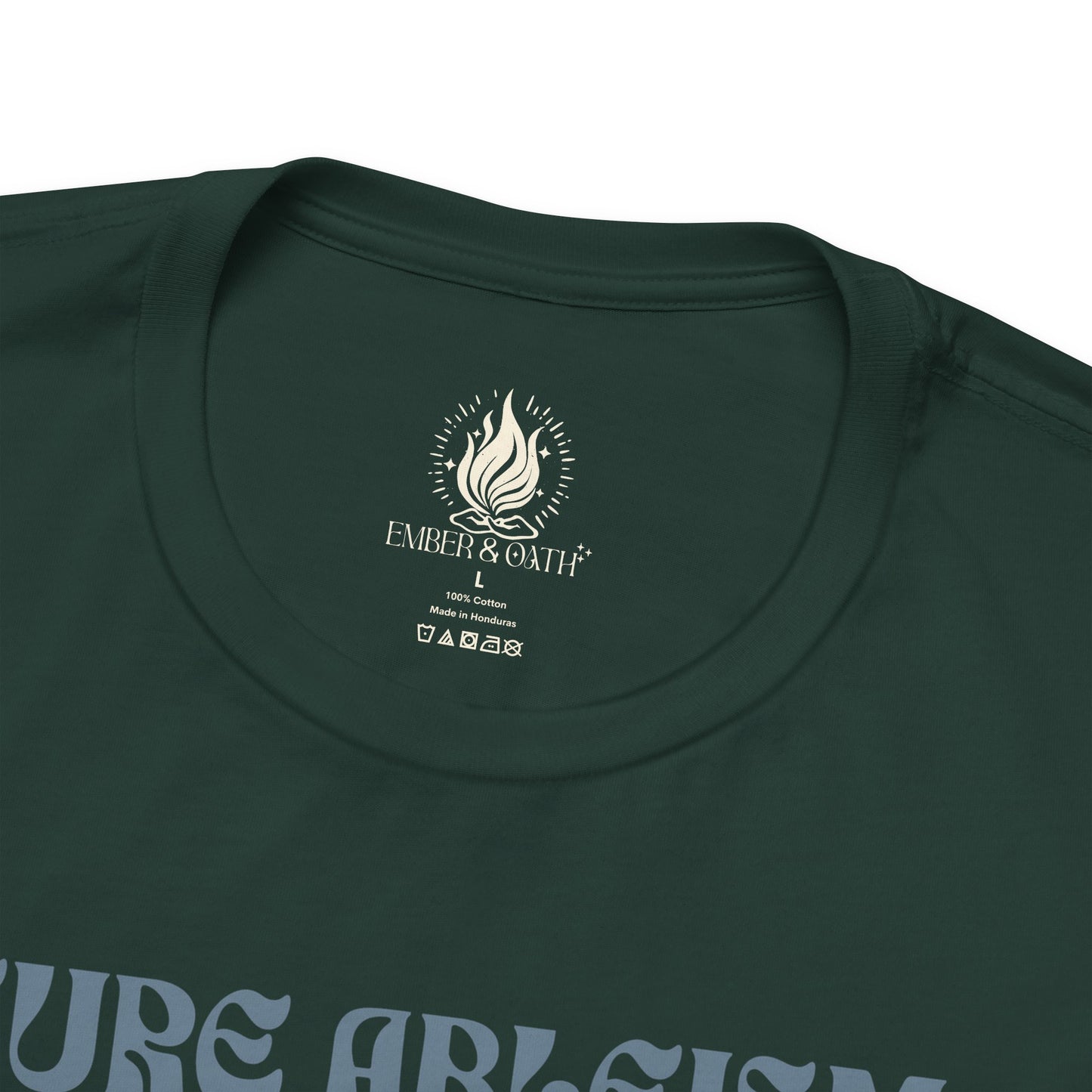 "Cure Ableism Not Autism" Tee | Retro Floral Activist Shirt | Ember & Oath