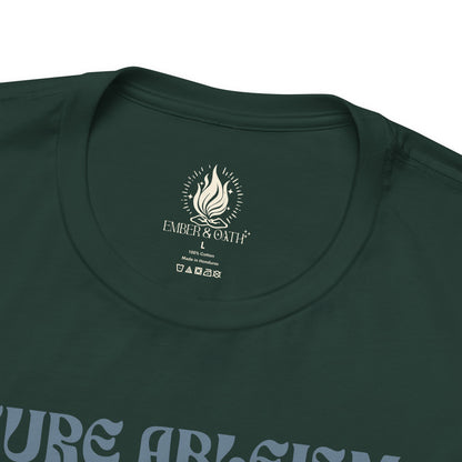 "Cure Ableism Not Autism" Tee | Retro Floral Activist Shirt | Ember & Oath