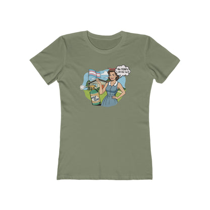 No TERFs On My Turf Fitted Tee | Trans Pride & Solidarity Collection
