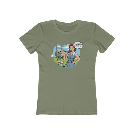 No TERFs On My Turf Fitted Tee | Trans Pride & Solidarity Collection