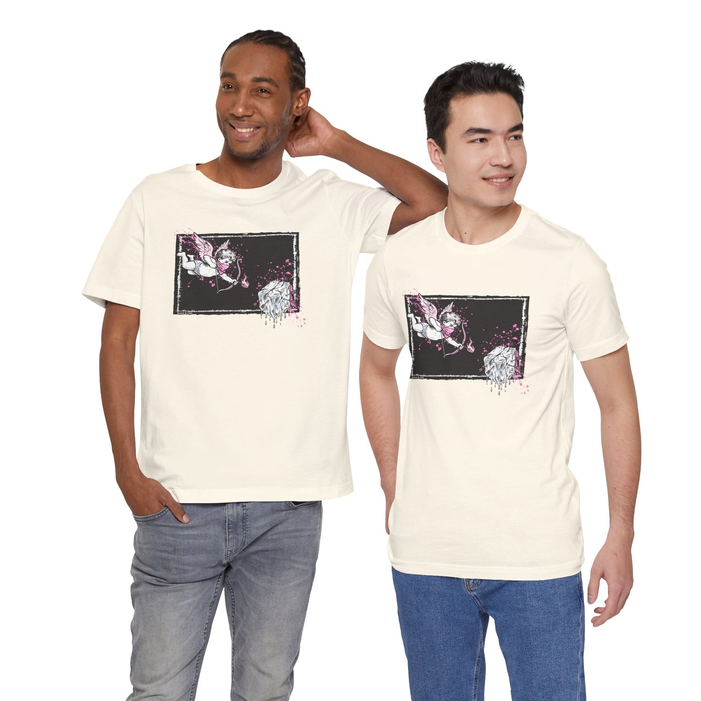 Cupid Against ICE Unisex Tee | Anti-ICE Shirt | The Collective Flame Fund Collection