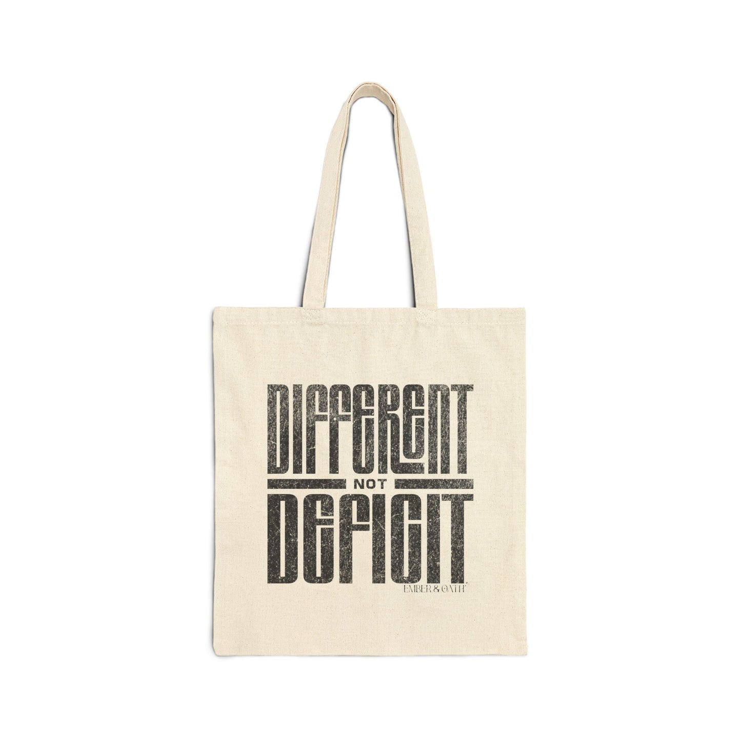 "Different Not Deficit" Tote Bag | Autism & Neurodiversity Advocacy Bag