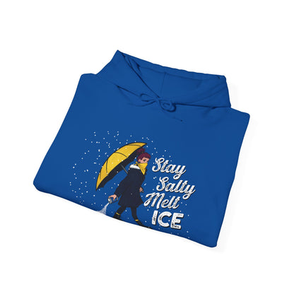 Stay Salty Melt ICE Unisex Hoodie | Anti-ICE Hooded Sweatshirt | Immigrant Rights & Solidarity Collection
