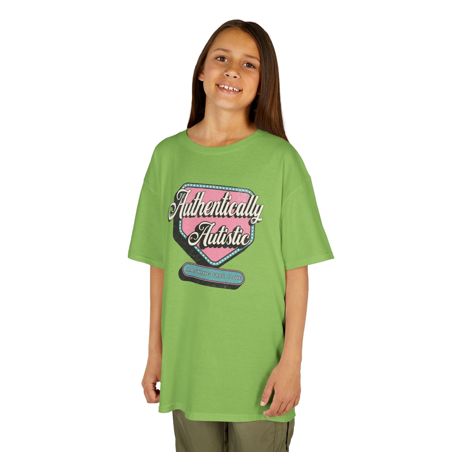 Youth "Authentically Autistic" Unisex Tee | Autism & Neurodiversity Advocacy Shirt