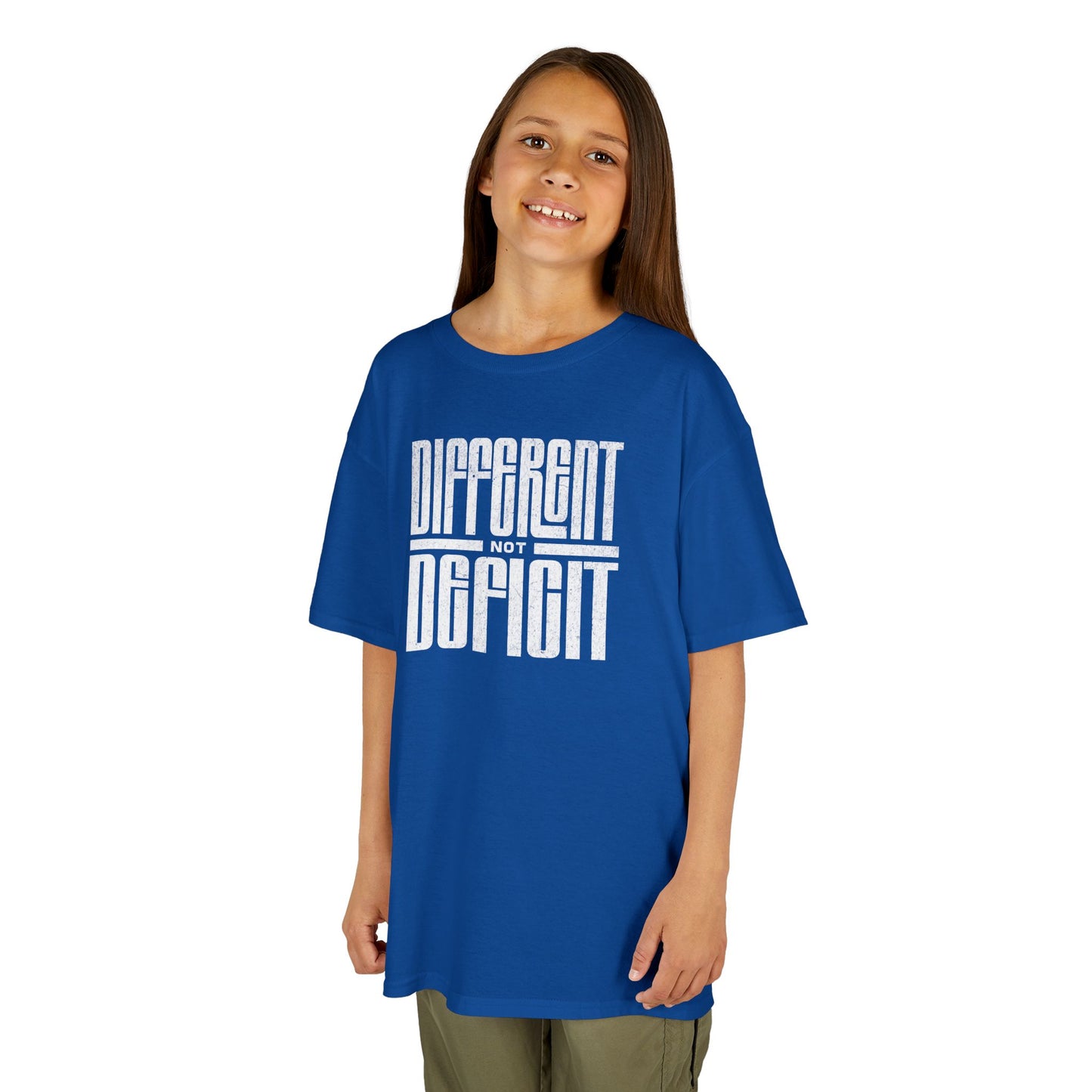 Youth "Different Not Deficit" Unisex Tee | Autism & Neurodiversity Advocacy Shirt